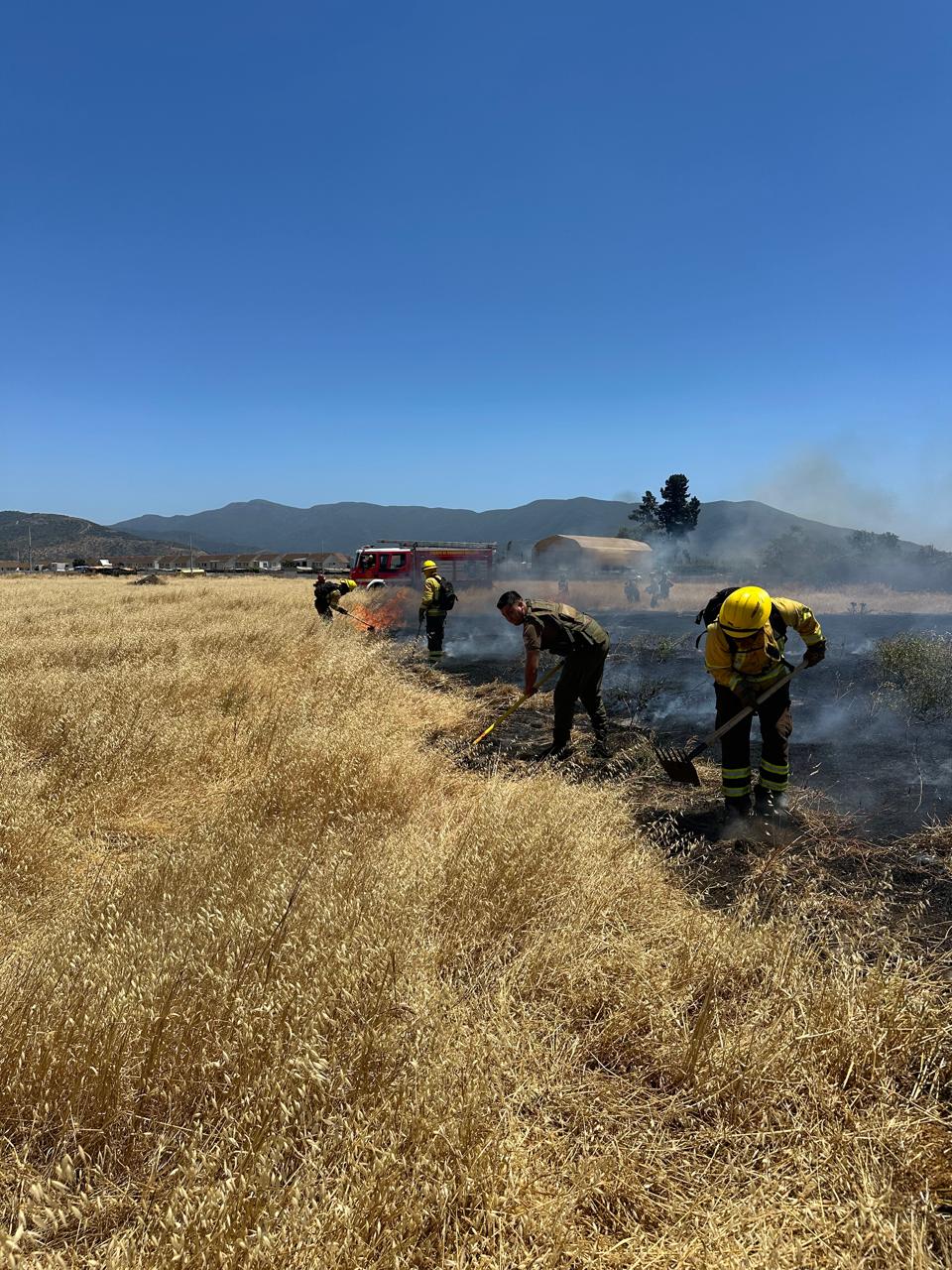 Detuvieron a dos personas que habrían provocado incendio frente al Hospital Biprovincial