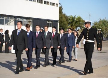 Unos 157 jóvenes ingresaron al "Batallón de Reclutas" de la Escuela Naval "Arturo Prat" en Valparaíso