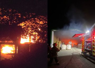 Quillota: Incendio afecta a bodega ubicada en caletera de la Autopista Los Andes
