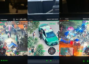 Nogales contó por primera vez con la vigilancia de un dron en materia de seguridad pública