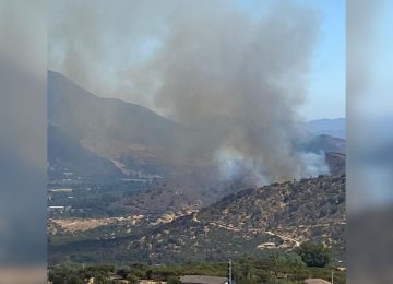 Incendio forestal en Hijuelas obliga evacuación de vecinos