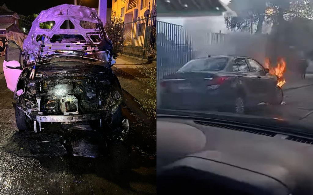 Dos vehículos sufrieron incendios en Quillota uno fue intencional