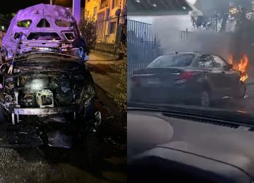 Dos vehículos sufrieron incendios en Quillota uno fue intencional