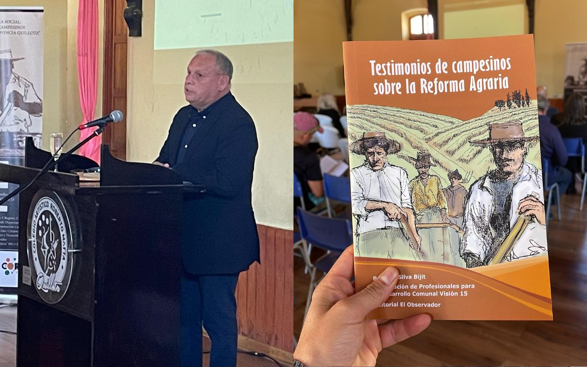 Quillota: Gobernador Mundaca presentó libro de Roberto Silva Bijit sobre la Reforma Agraria