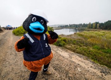 Codelco Ventanas presentó mascota que será anfitrióna de visitas al Humedal Los Maitenes Campiche