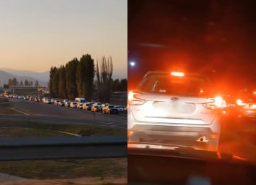 Colapsaron calles de La Calera, Nogales e Hijuelas por congestión en la Ruta 5 Norte