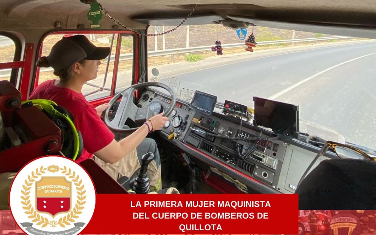 Conozca a la primera mujer maquinista de Bomberos de Quillota