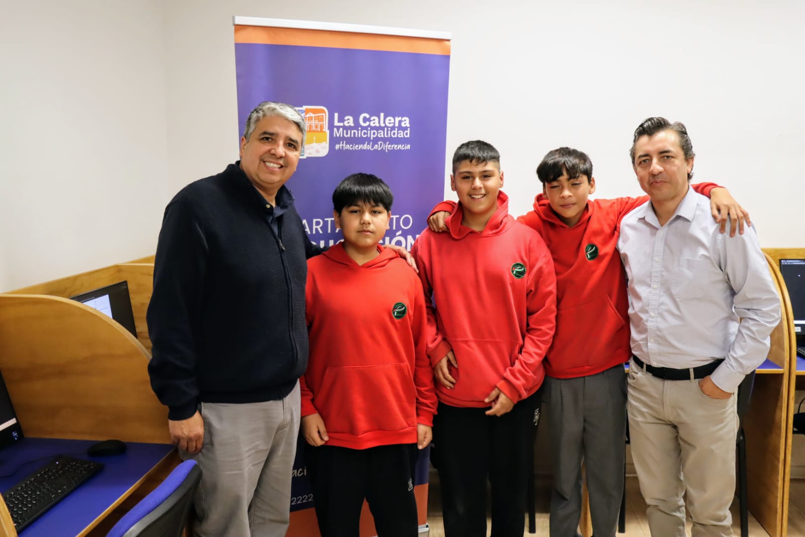 Escuela Palestina de La Calera tiene nueva sala de computación
