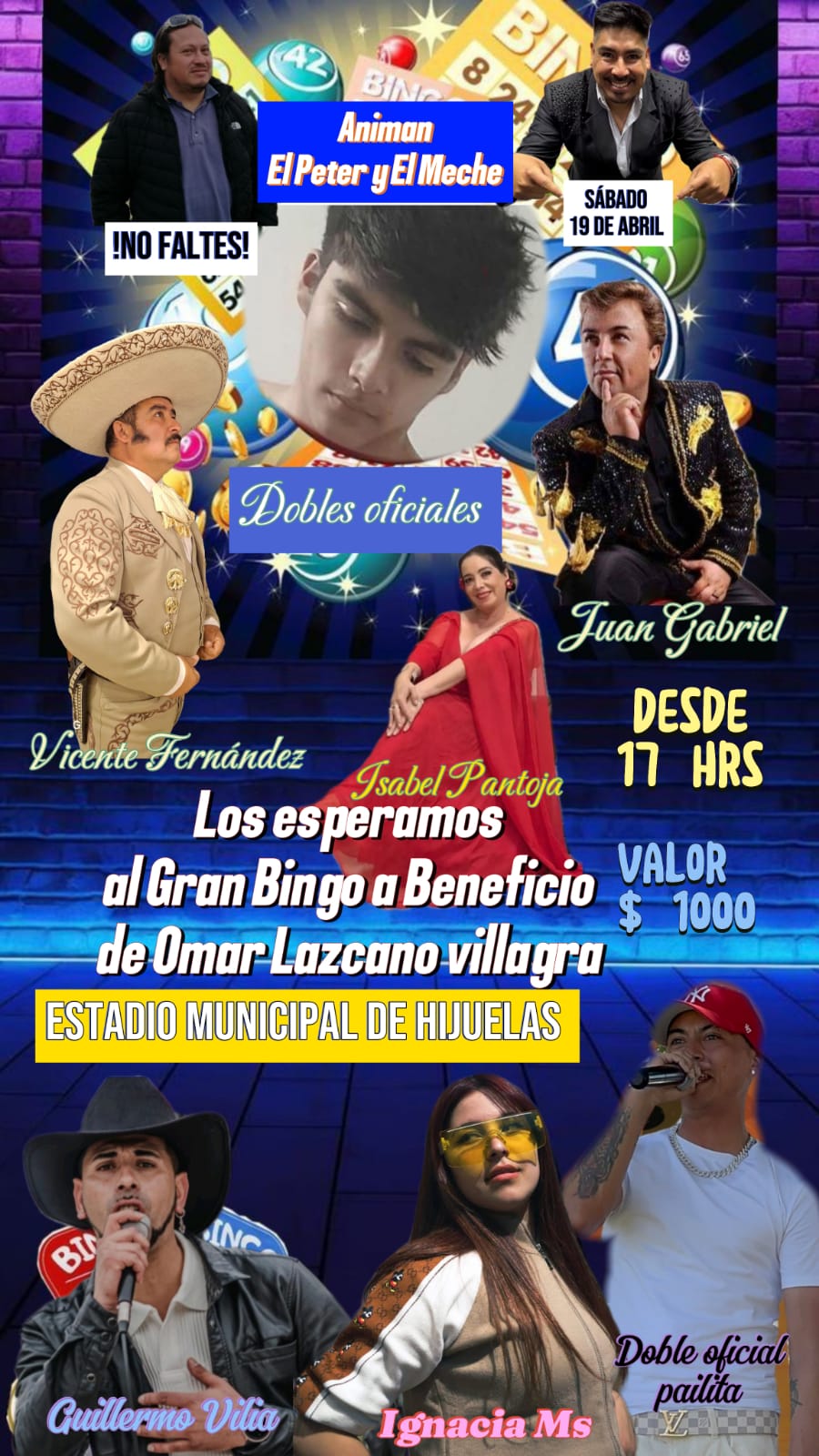 Harán gran bingo solidario por estudiante que fue baleado en La Calera