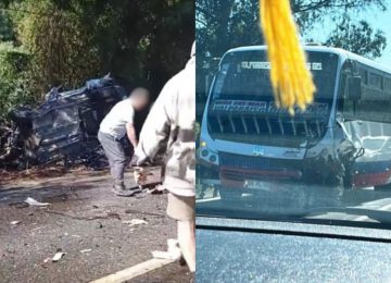 Joven de 23 años muere en colisión de microbús con auto en Quintero