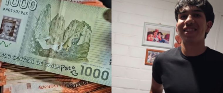 Joven se ganó $1 millón de pesos por encontrar raro billete en Quillota