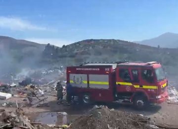 Quillota: Se produjo nuevo incendio en el vertedero ilegal junto al río