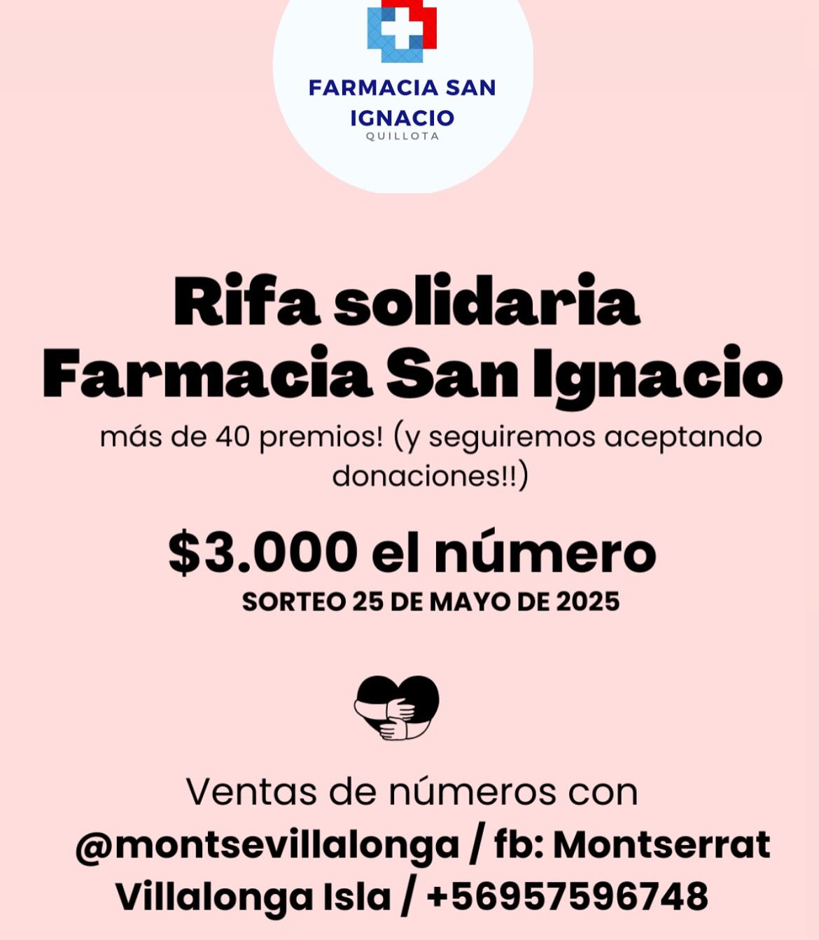 Rifa por incendio Farmacia San Ignacio en Quillota