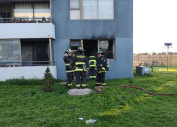 Adulta mayor resultó con quemaduras en incendio en Quillota