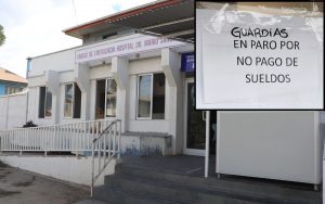v}Guardias que vigilan hospitales de La Calera, La Ligua, Cabildo y Petorca están en paro