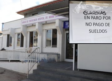 v}Guardias que vigilan hospitales de La Calera, La Ligua, Cabildo y Petorca están en paro