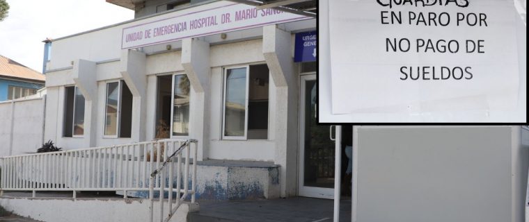 v}Guardias que vigilan hospitales de La Calera, La Ligua, Cabildo y Petorca están en paro