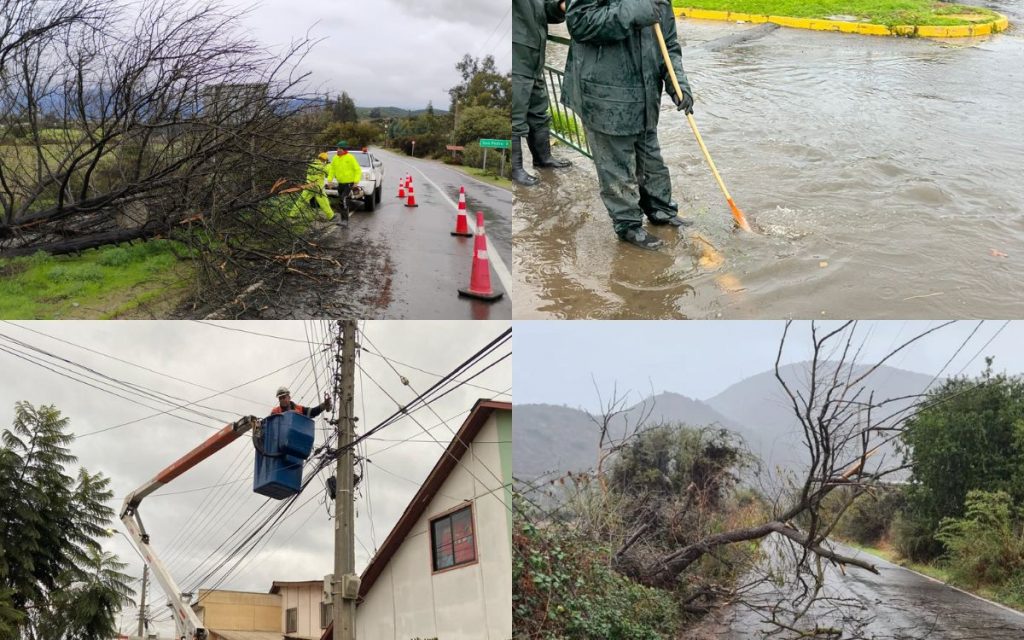 Lluvia: Unos 40 mm de agua caída en las comunas de la provincia de Quillota