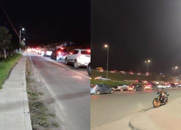 Congestión vehicular de varios kilómetros por obras en la autopista Los Andes