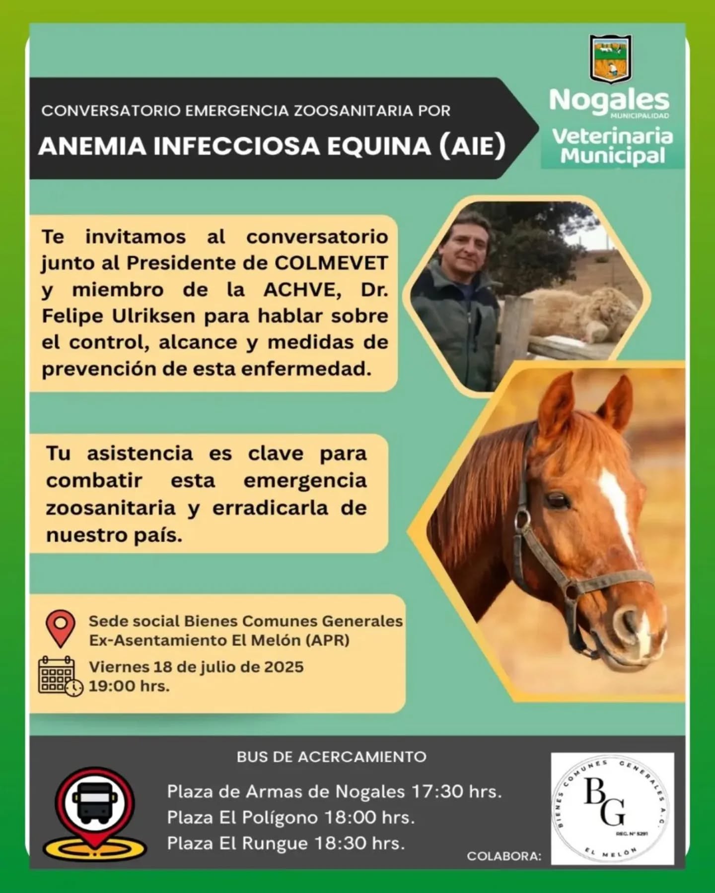 En charla informarán medidas preventivas ante fatal enfermedad equina