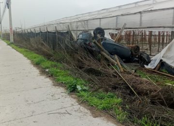 En el Troncal San Pedro se produjo accidente de tránsito con volcamiento