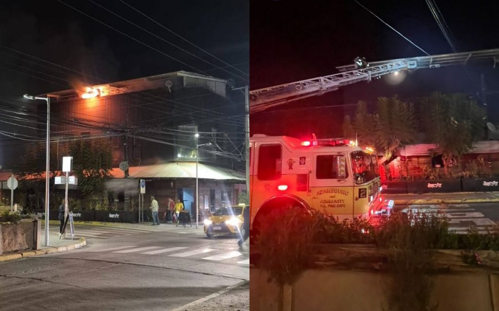 Incendio afectó a pub restaurante del centro de La Calera