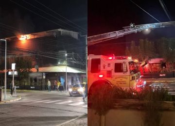 Incendio afectó a pub restaurante del centro de La Calera