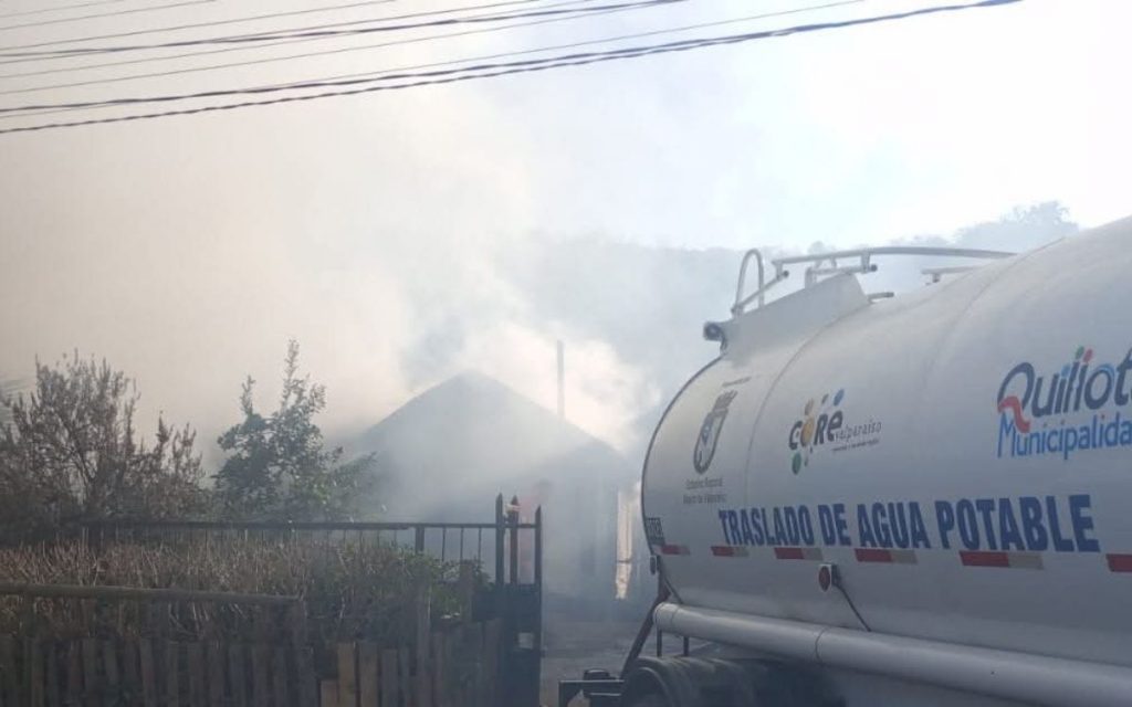 Incendio en Quillota Los Colonos julio 2025