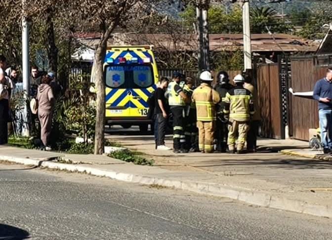 La situación movilizó a los equipos de emergencia de Villa Alemana.