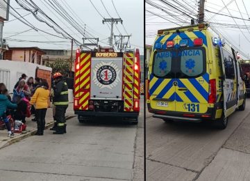 Quillota: Con dos ambulancias atendieron a adulto y niña que cayeron de bicicleta