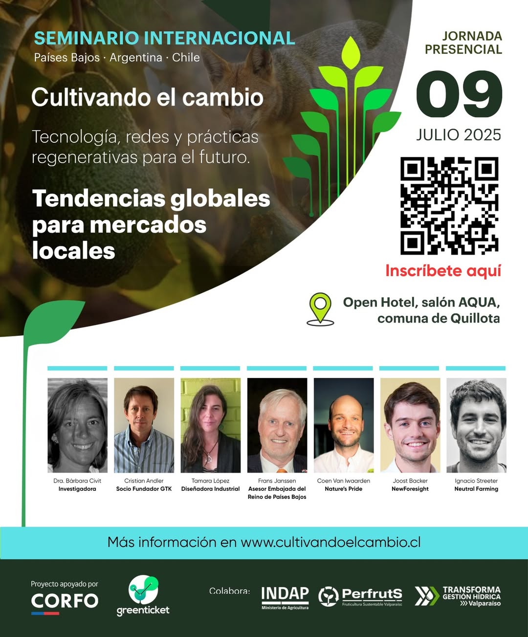 Quillota será sede de evento sobre agricultura sostenible