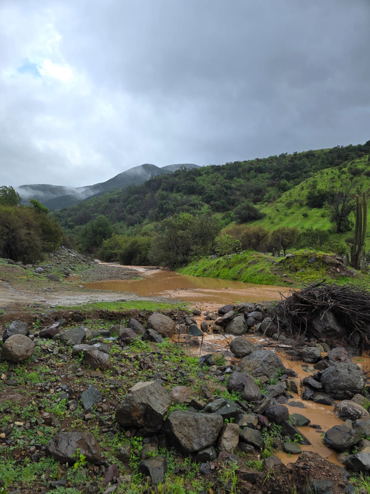 Así se ha desarrollado el frente de lluvia en la Provincia de Quillota