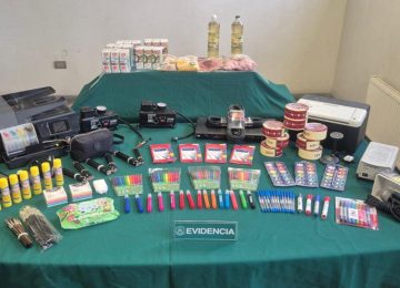 Carabineros recupera objetos robados a liceo de Nogales