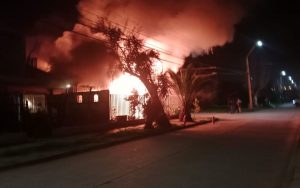 Incendio en El Melón dejó seis personas damnificadas