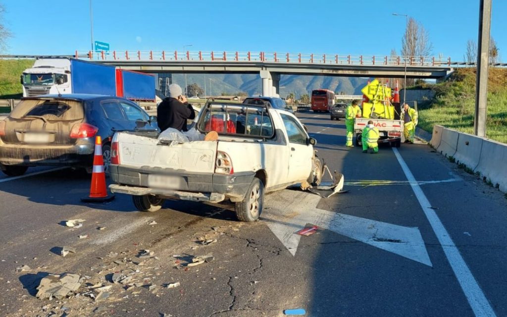 Colisión en el sector del Enlace El Olivo dejó un lesionado