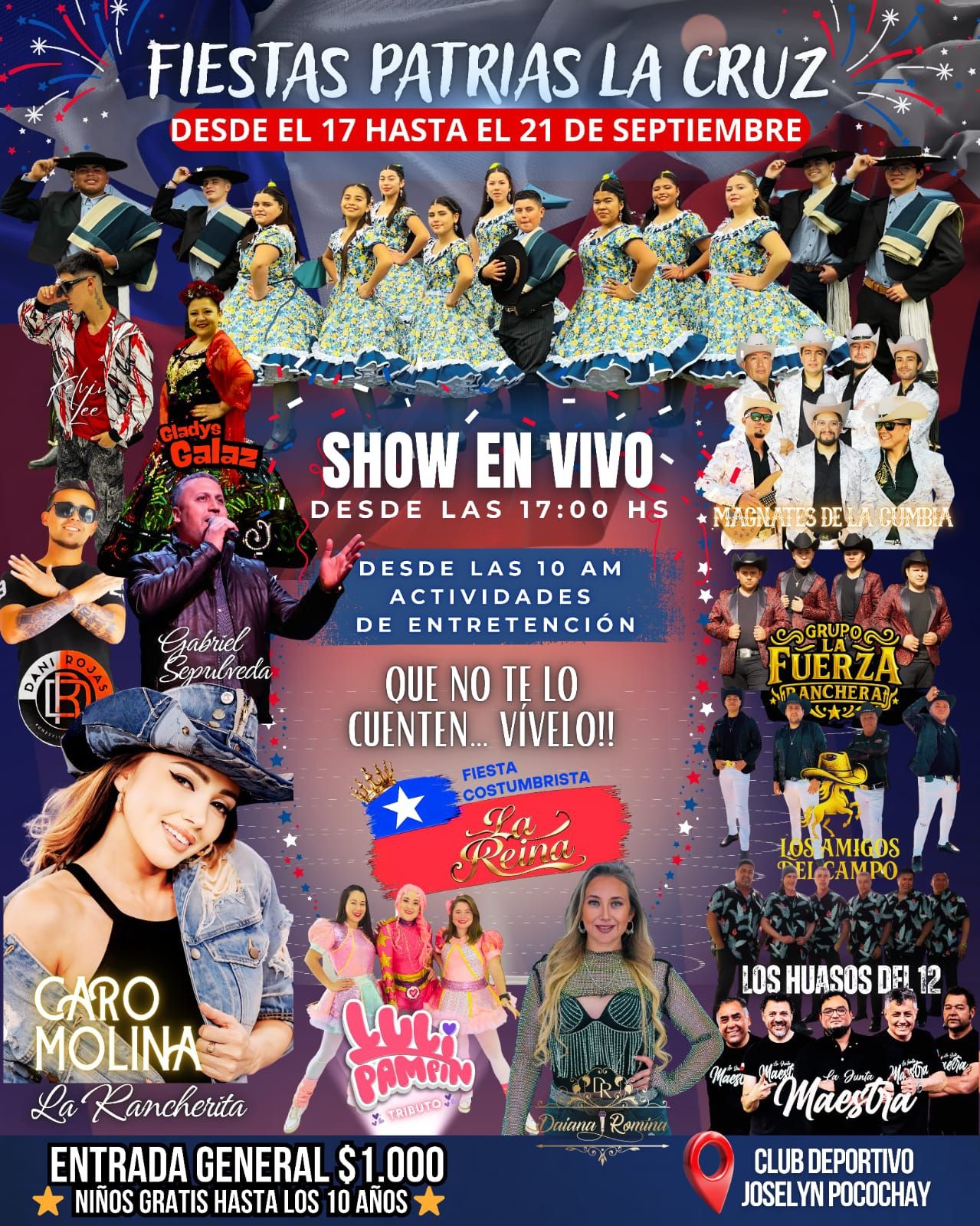 Invitan a celebrar el 18 en la Fiesta Costumbrista de La Cruz