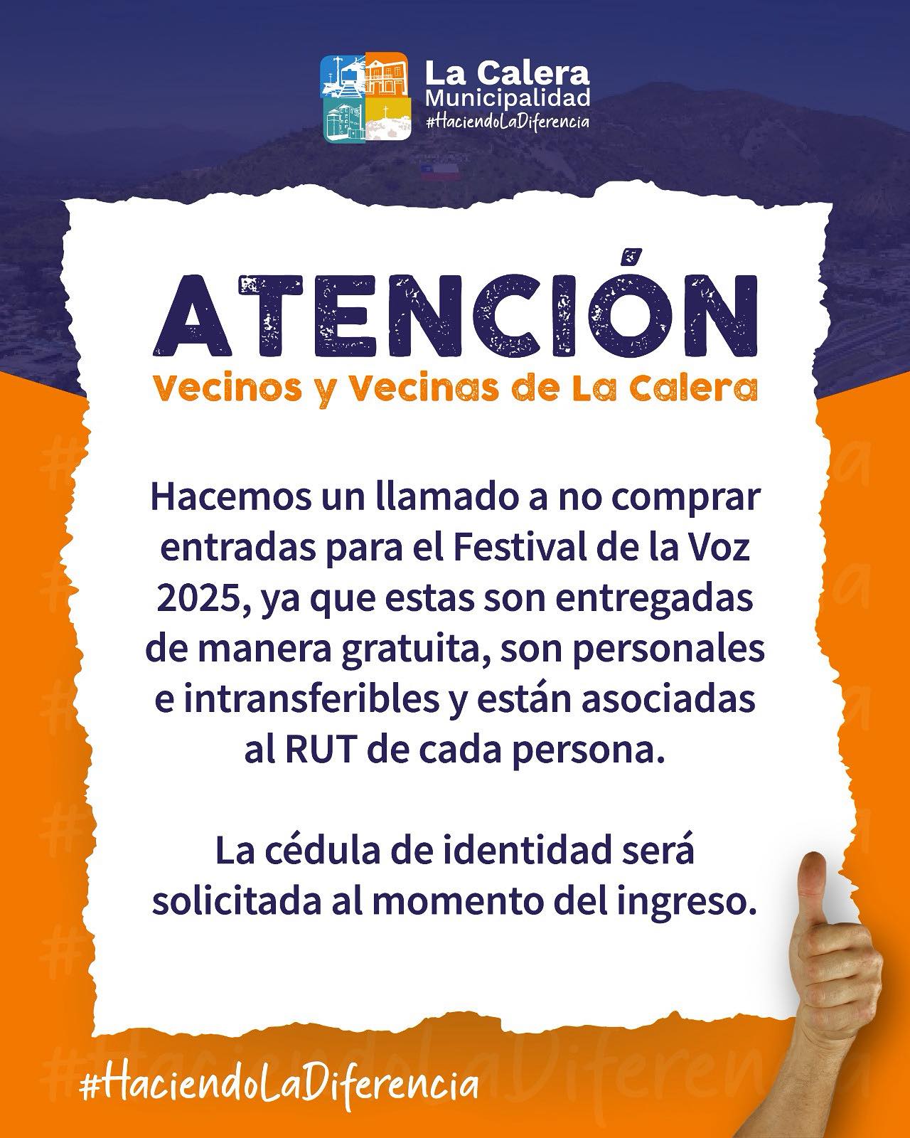 Ofrecen a la venta las entradas gratuitas del Festival de la Voz de La Calera