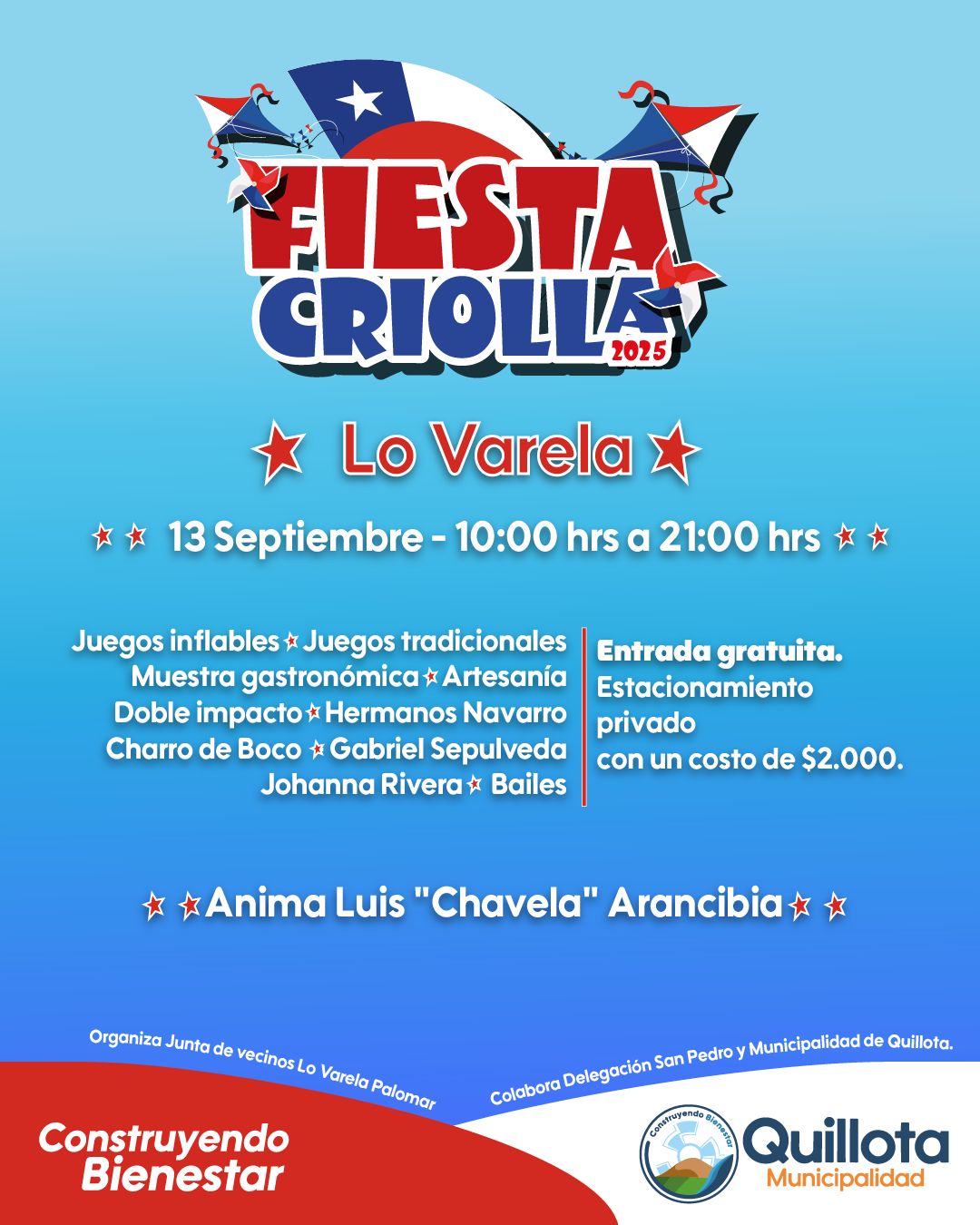 Quillota Este fin de semana se celebra la Fiesta Criolla en Lo Varela