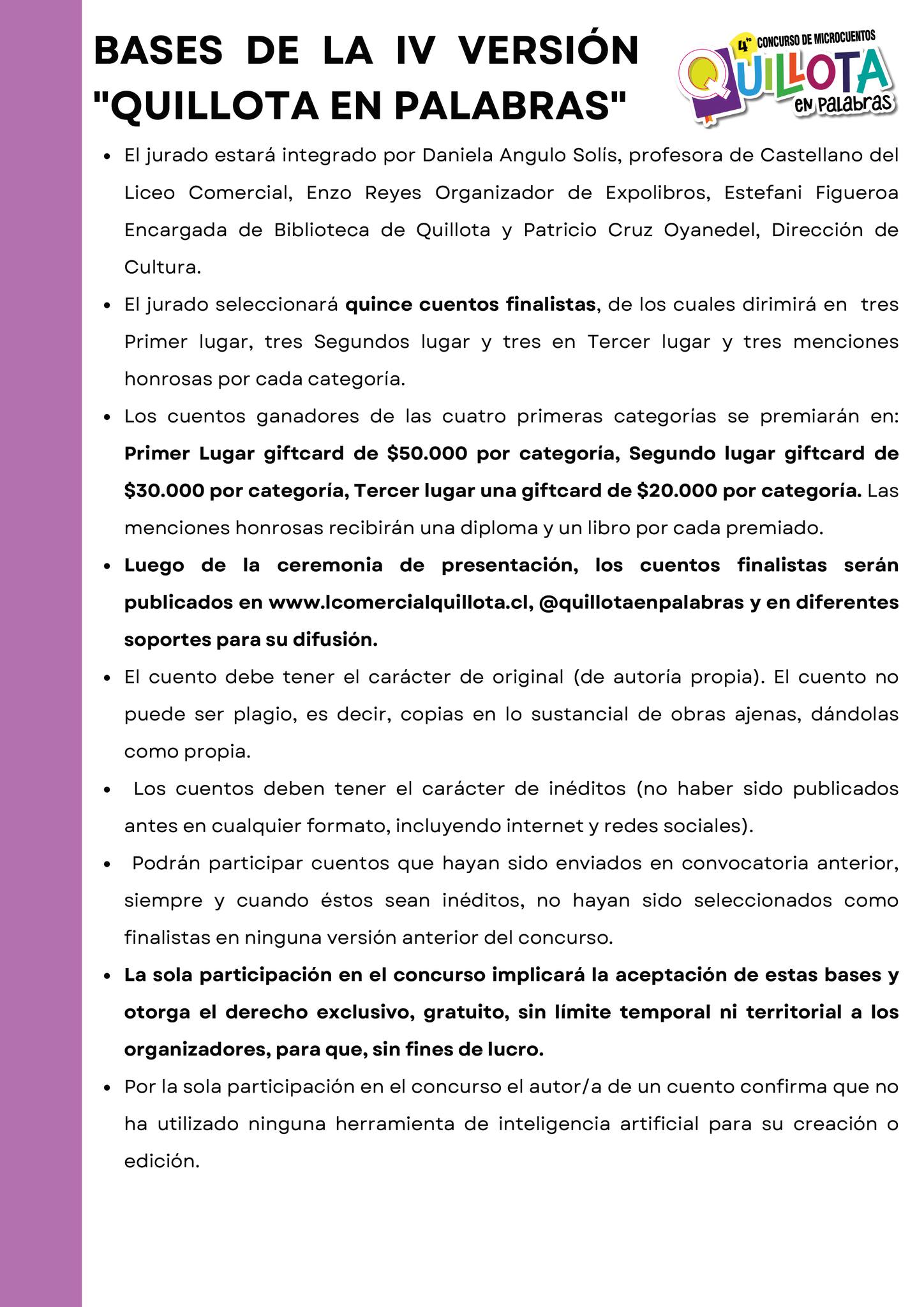 Quillota Estudiantes ya pueden participar en concurso de microcuentos