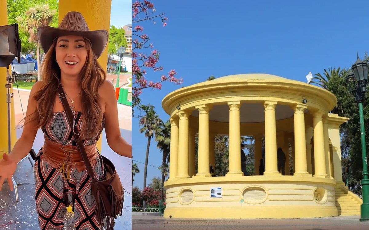 Caro Molina vuelve a sus raíces y graba videoclip en la Plaza de Armas de Quillota