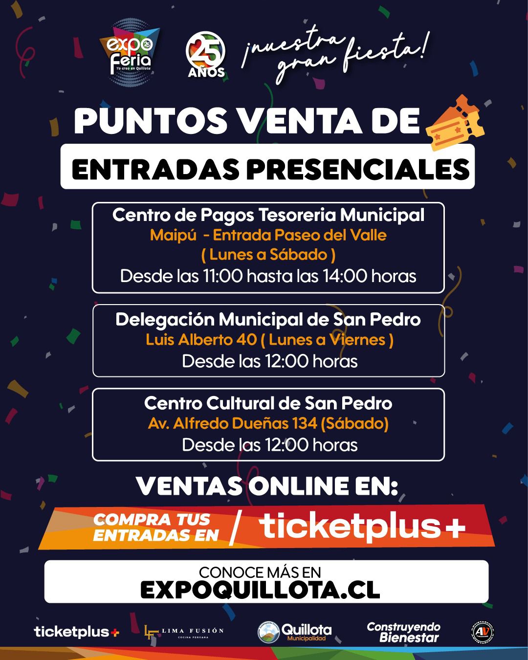 Expo Quillota 2025 ya comenzó la venta presencial de entradas