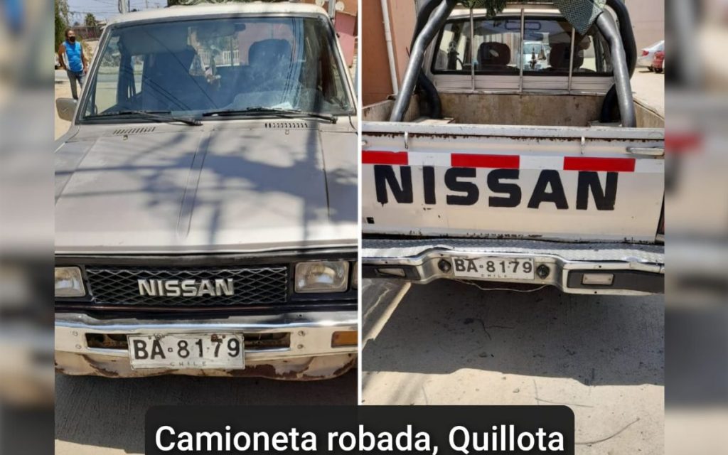 Roban camioneta a adultos mayores de Quillota