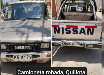 Roban camioneta a adultos mayores de Quillota