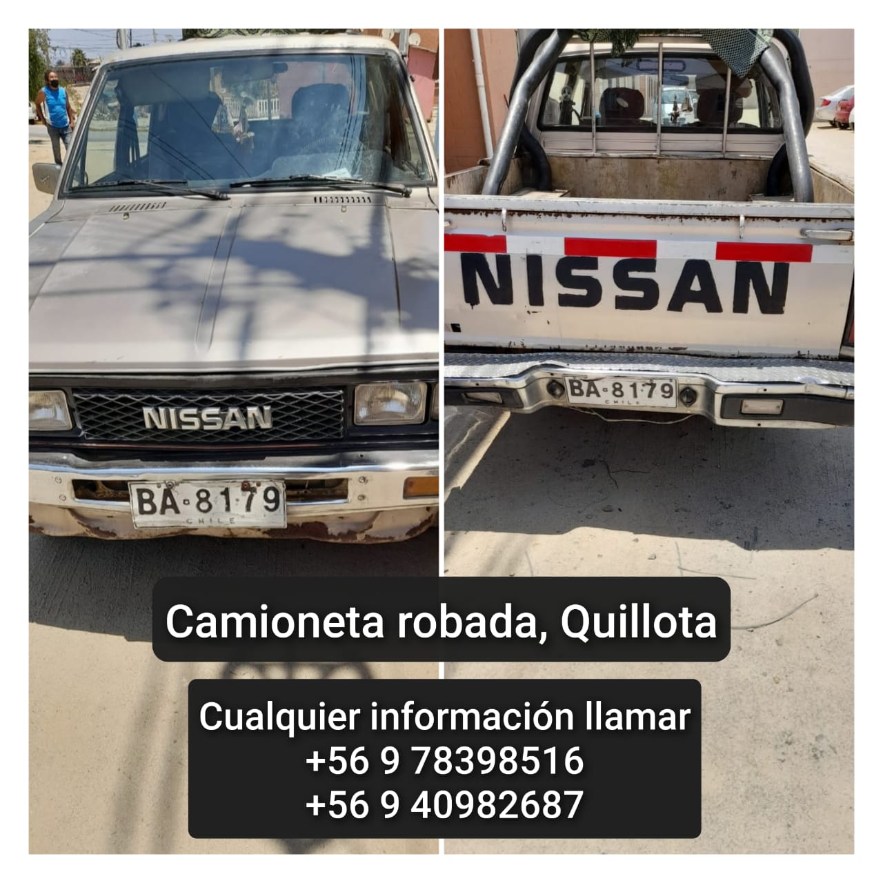 Roban camioneta a adultos mayores de Quillota