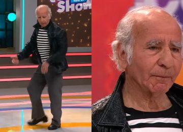 [VIDEO] Crucino de 82 años se lució con sus pasos de baile en la TV