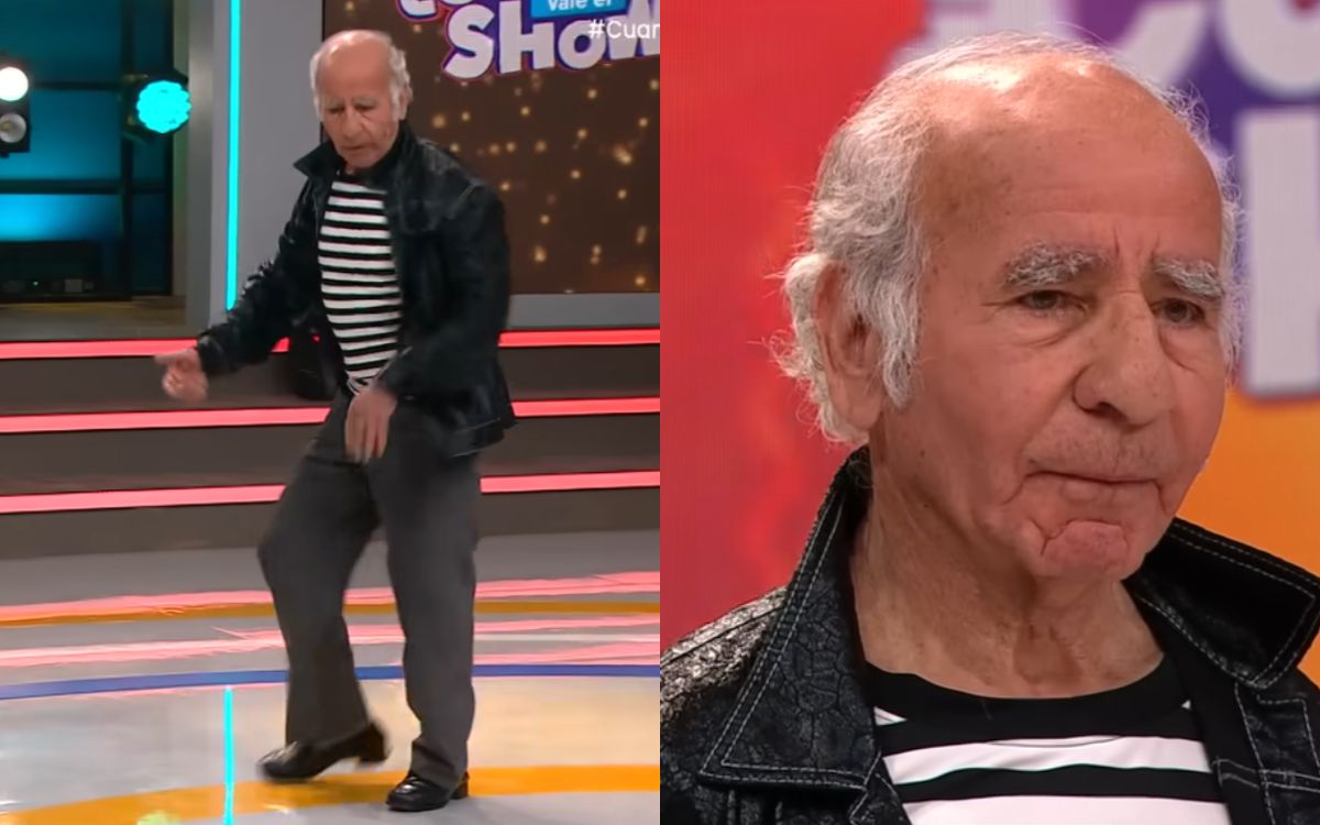 [VIDEO] Crucino de 82 años se lució con sus pasos de baile en la TV