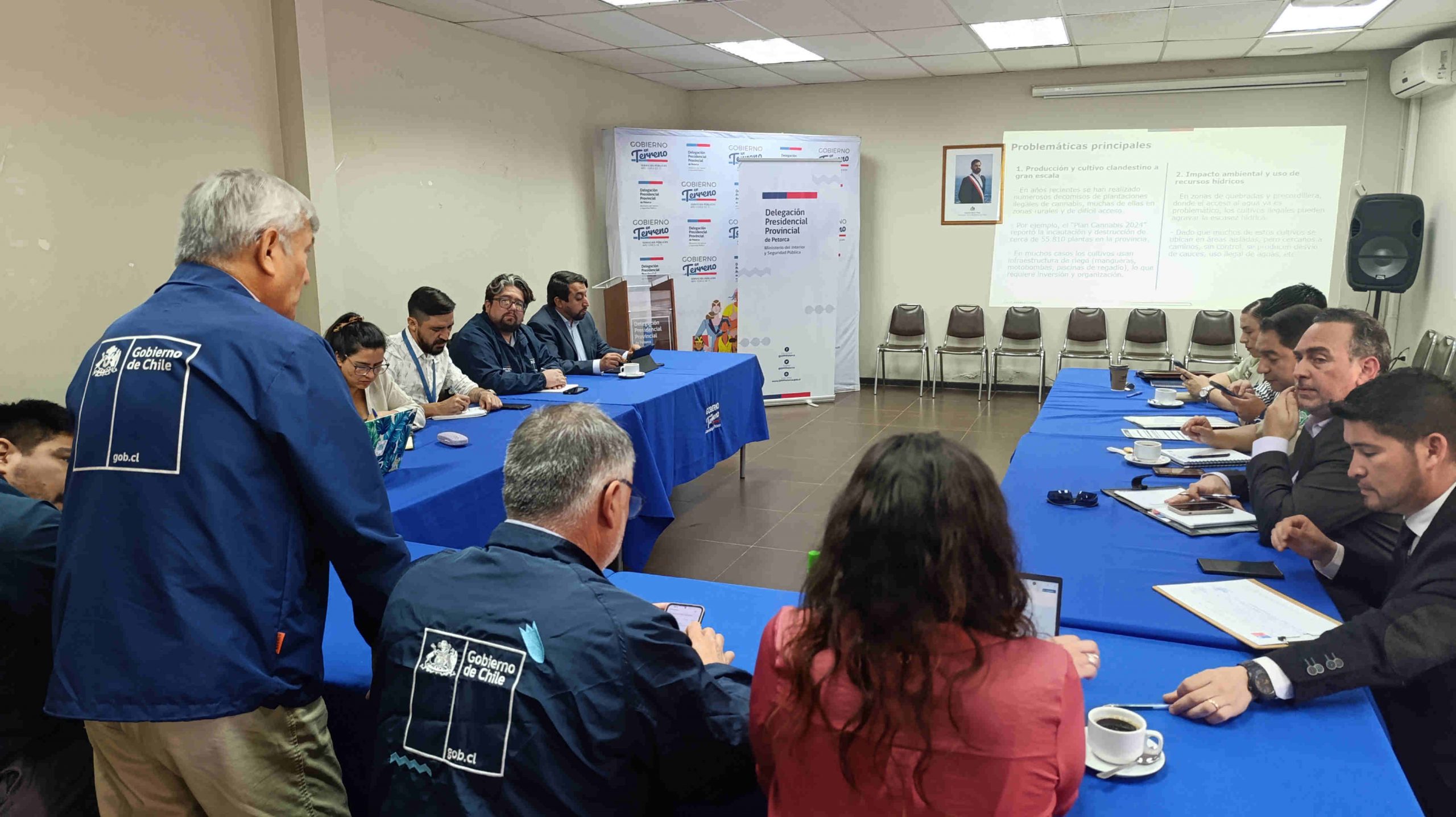 Coordinan trabajo para enfrentar el narcotráfico en las provincias de Petorca y San Felipe