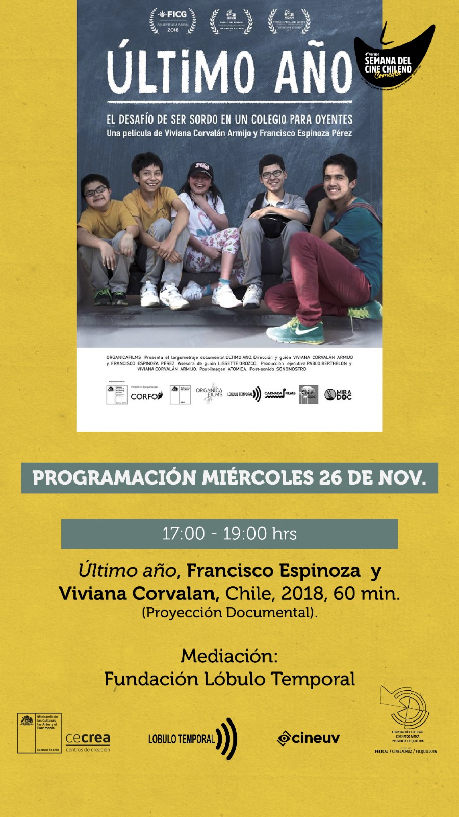 Con estas funciones se celebra la Semana del Cine en La Ligua