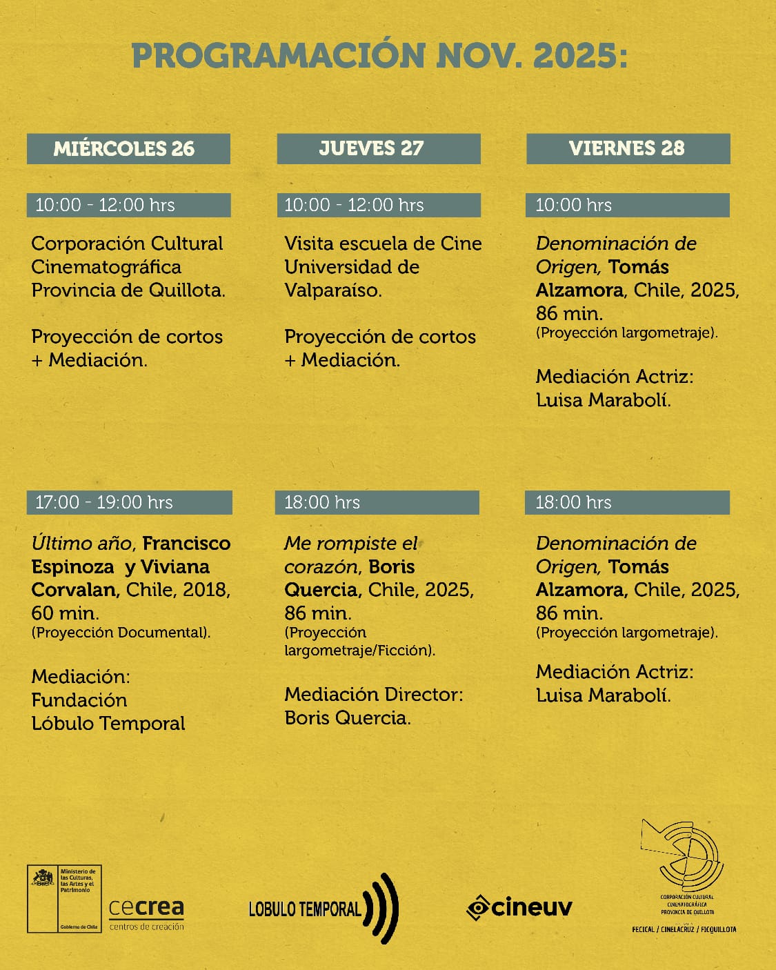 Con estas funciones se celebra la Semana del Cine en La Ligua