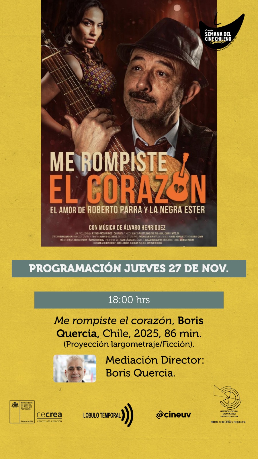 Con estas funciones se celebra la Semana del Cine en La Ligua